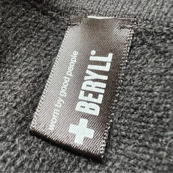 Beryll Black 100% Cashmere Knit Lightweight Poncho Sweater 26260 - Picture 6 of 7